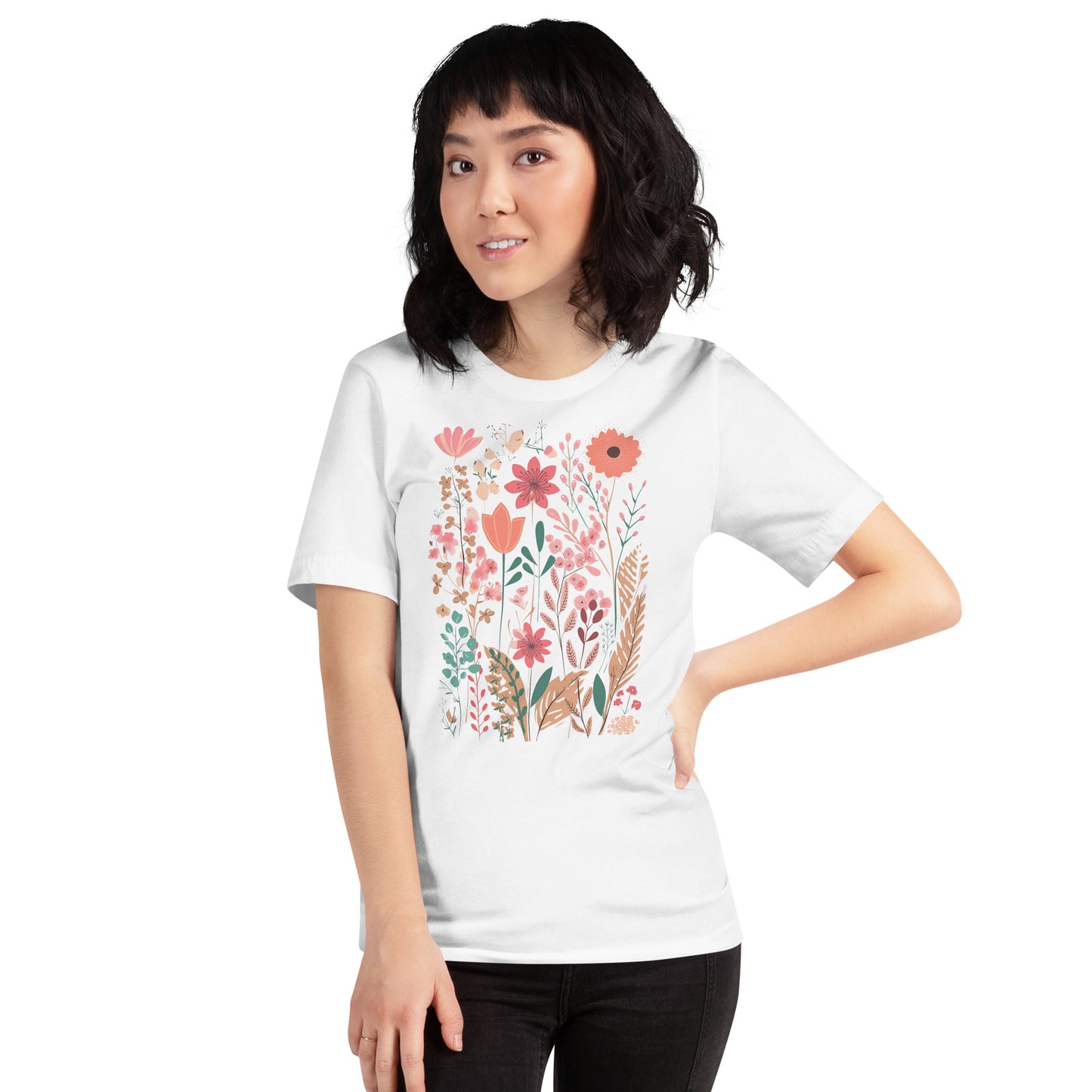 Pastel Watercolor Wildflower Unisex t-shirt