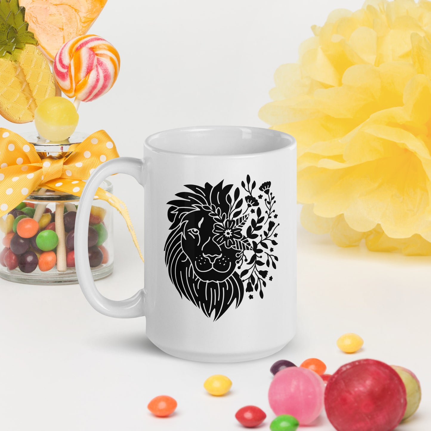 White glossy mug - 1111 Beginnings