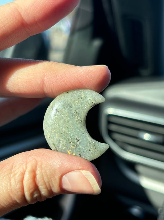 Labradorite Crescent Moon