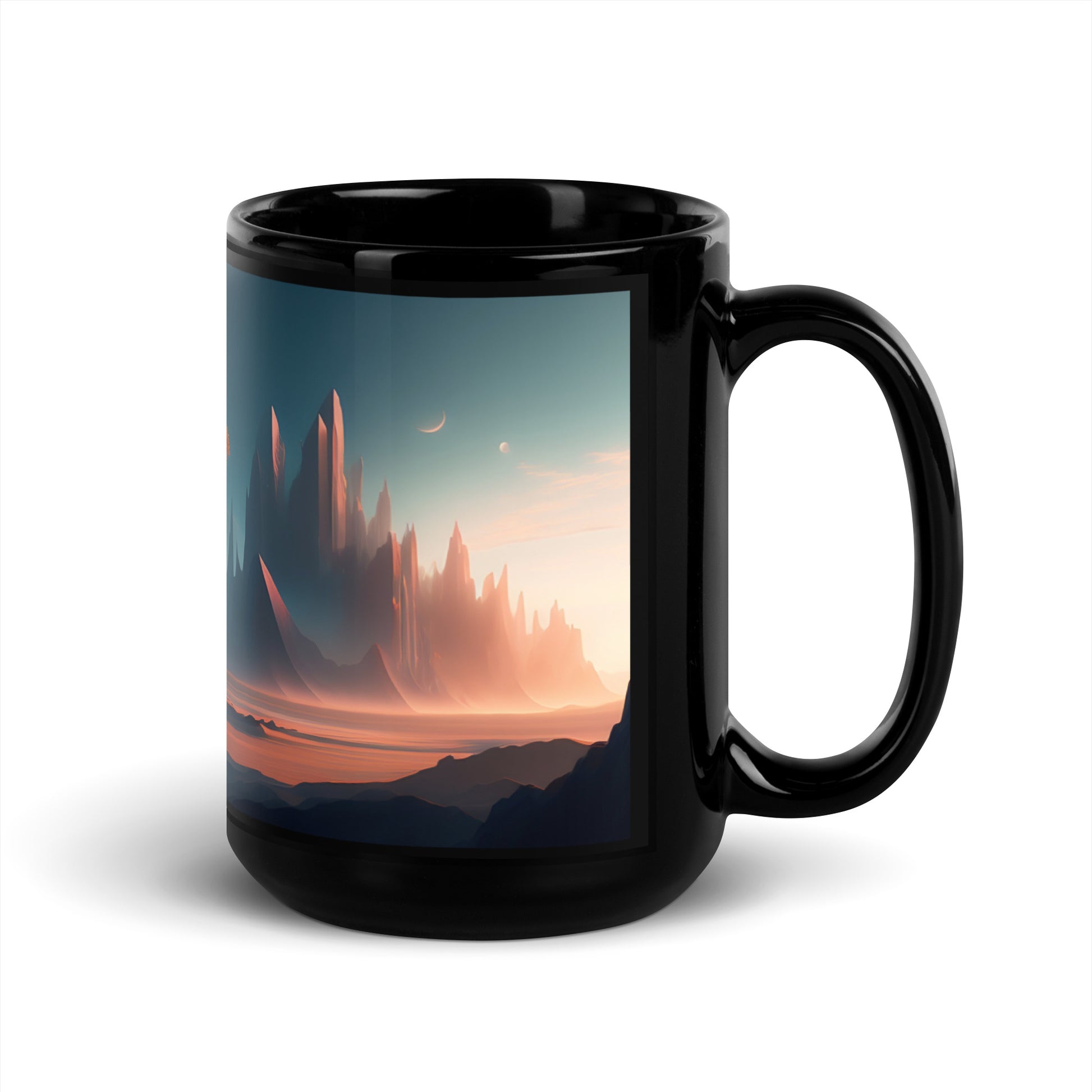 Black Glossy Mug - 1111 Beginnings 