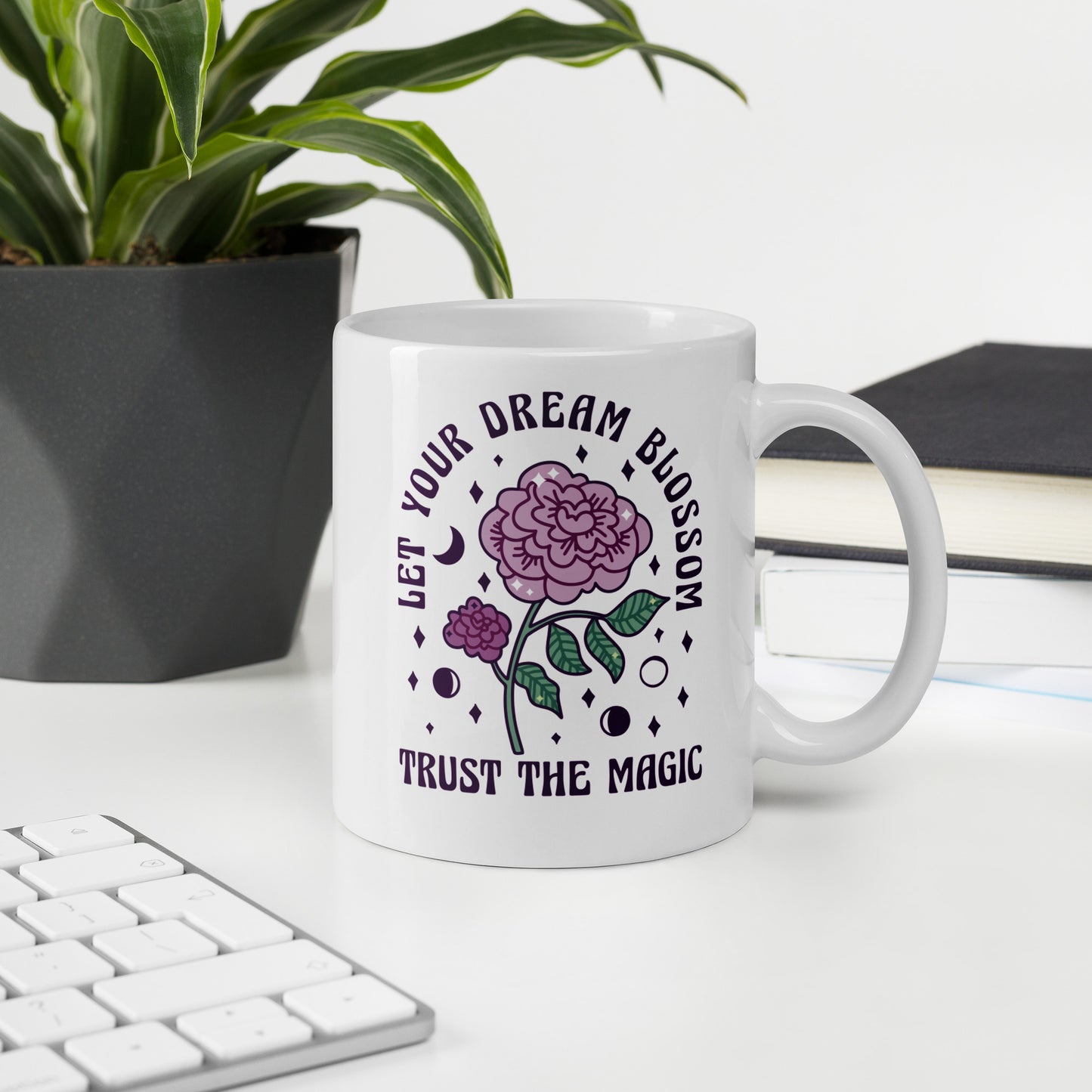 Let Your Dreams Blossom glossy mug