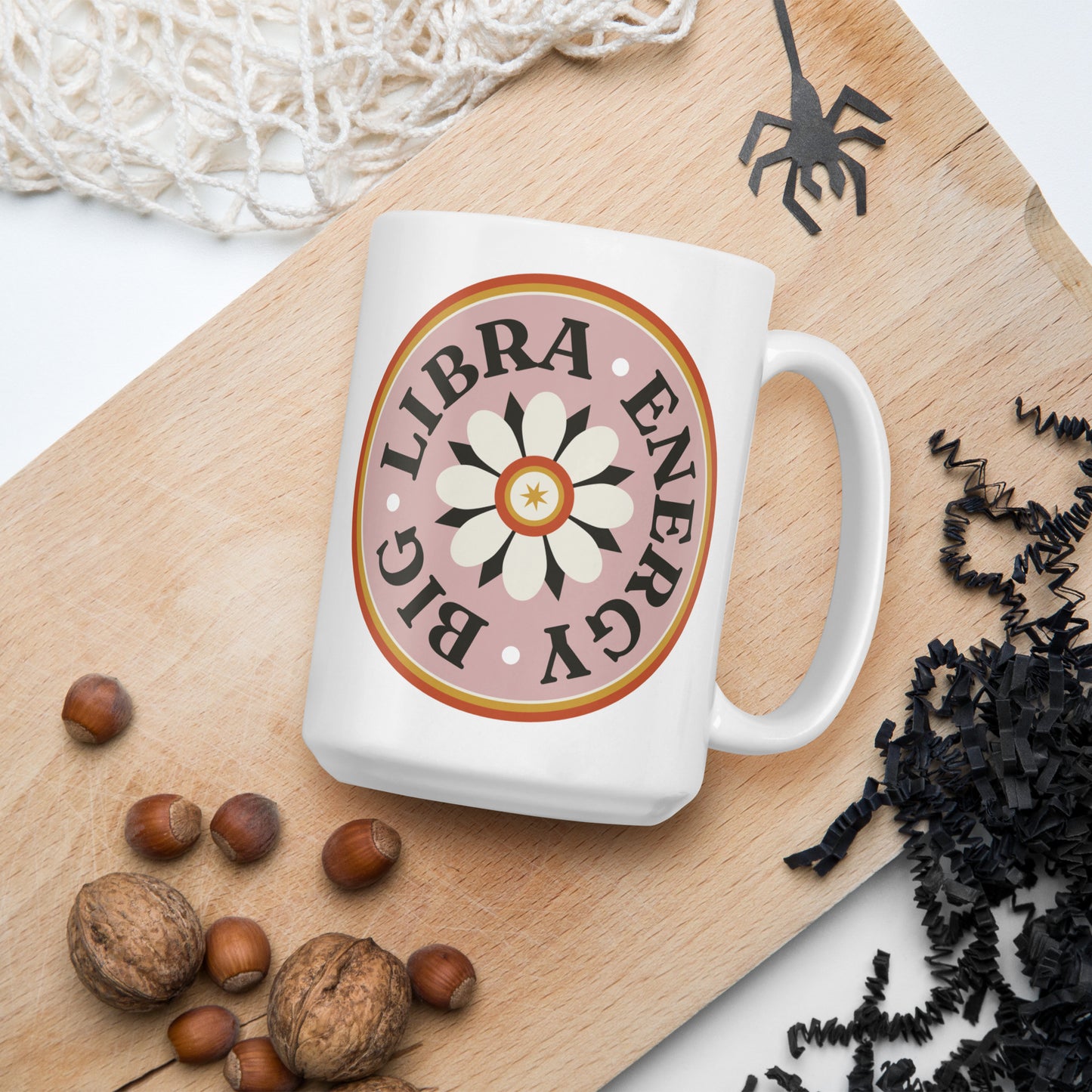 Big Libra Energy White glossy mug