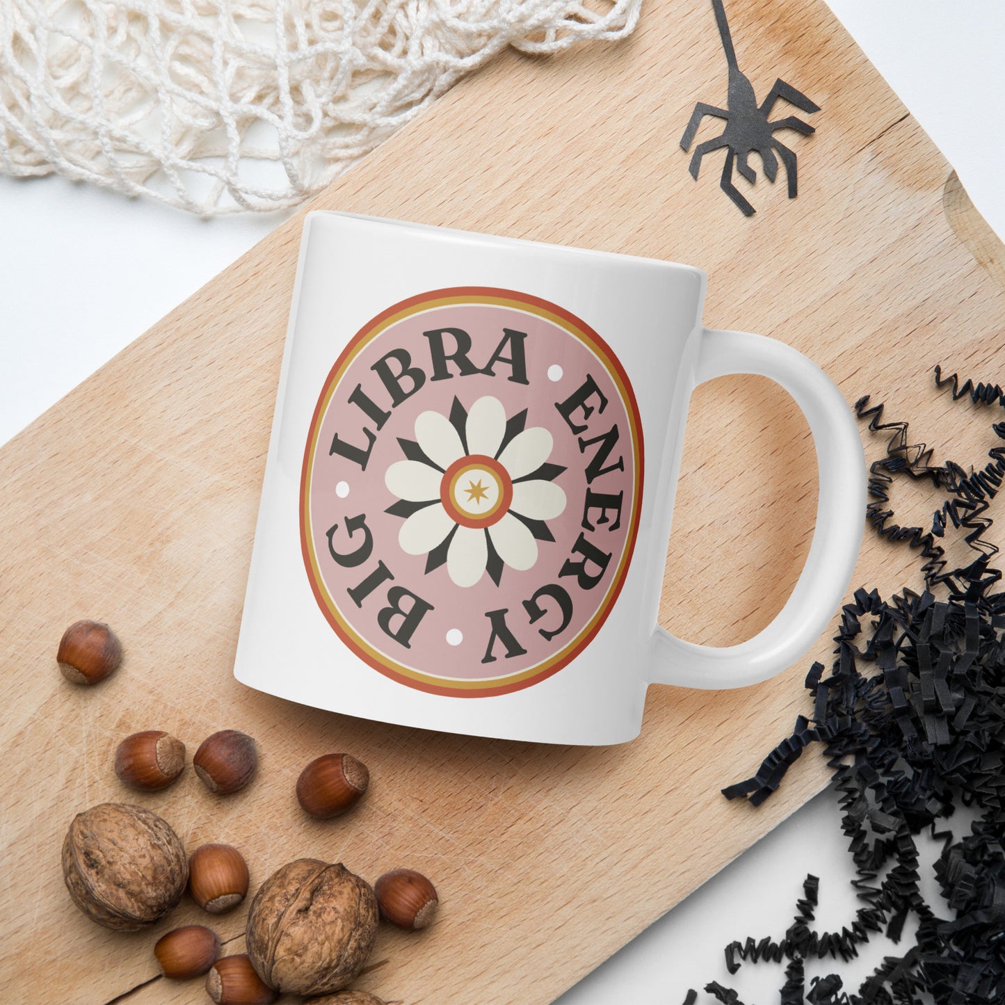Big Libra Energy White glossy mug